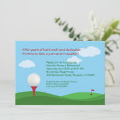 Invitation de la partie de retraite de golf (Debout devant)