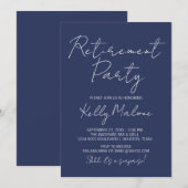 Invitation de la partie de retraite de la marine B (Devant / Derrière)