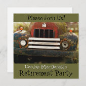 Invitation de la partie de retraite de la marque A (Devant / Derrière)