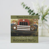 Invitation de la partie de retraite de la marque A (Debout devant)