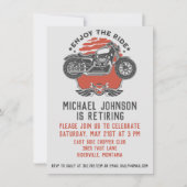 Invitation de la partie de retraite de la moto (Devant)