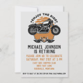 Invitation de la partie de retraite de la moto (Devant)