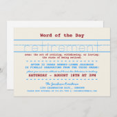 Invitation de la partie de retraite de l'enseignan (Devant / Derrière)