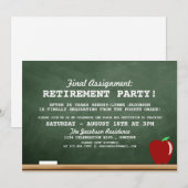Invitation de la partie de retraite de l'enseignan (Devant / Derrière)