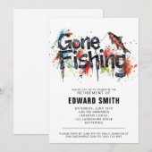 Invitation de la partie de retraite de pêche (Devant / Derrière)