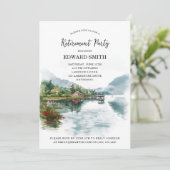 Invitation de la partie de retraite de pêche (Debout devant)