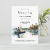 Invitation de la partie de retraite de pêche (Debout devant)