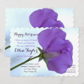 Invitation de la partie de retraite de purple Swee (Devant / Derrière)