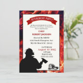 Invitation de la partie de retraite du drapeau de  (Debout devant)