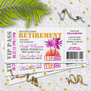 Invitation de la partie de retraite du laissez-pas