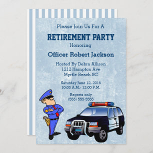 Invitation de la partie de retraite d'un agent de