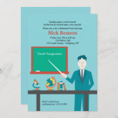 Invitation de la partie de retraite d'un enseignan (Devant / Derrière)