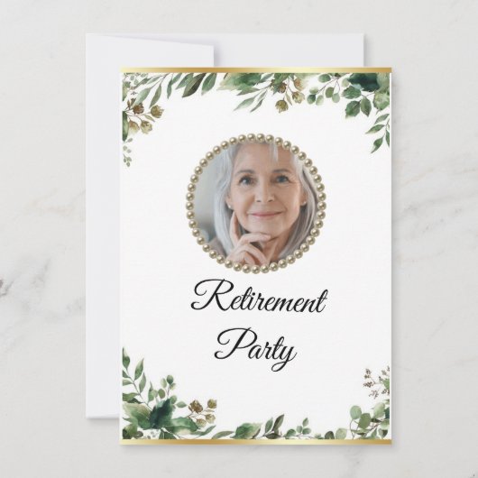 Invitation de la partie de retraite Eucalyptus de  (Dos)