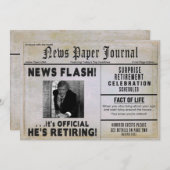 Invitation de la partie de retraite - INSÉRER PHOT (Devant / Derrière)