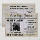 Invitation de la partie de retraite - INSÉRER PHOT (Devant / Derrière)