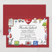 Invitation de la partie de retraite Médicale (Devant / Derrière)