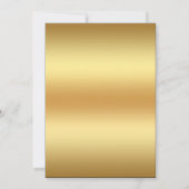 Invitation de la partie de retraite noire et d'or (Dos)