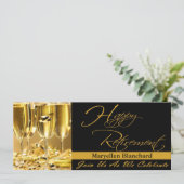 Invitation de la partie de retraite personnalisée (Debout devant)