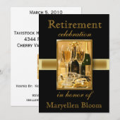 Invitation de la partie de retraite personnalisée (Devant / Derrière)