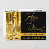 Invitation de la partie de retraite personnalisée (Devant / Derrière)