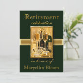 Invitation de la partie de retraite personnalisée (Debout devant)