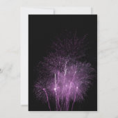 Invitation de la partie de retraite Purple Firewor (Dos)