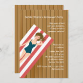 Invitation de la partie de retraite Sun Deck (Devant / Derrière)