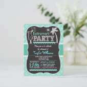 Invitation de la partie de retraite sur Aqua Motif (Debout devant)