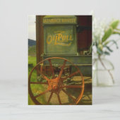 Invitation de la partie de retraite Tracteur vert  (Debout devant)