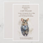 Invitation de la partie de retraite - Une souris a (Devant / Derrière)