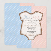 Invitation de la partie de révélation de genre (Devant / Derrière)