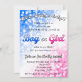 Invitation de la partie de révélation de genre (Devant)