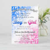 Invitation de la partie de révélation de genre (Debout devant)