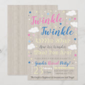 Invitation de la partie de révélation de genre (Devant / Derrière)