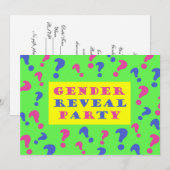 Invitation de la partie de révélation de genre (Devant / Derrière)