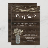 Invitation de la partie de révélation de genre - B (Devant / Derrière)