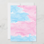 Invitation de la partie de révélation de genre ble (Dos)