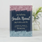 Invitation de la partie de révélation de genre Ble (Debout devant)