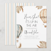 Invitation de la partie de révélation de genre de  (Devant / Derrière)