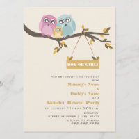 Invitation de la partie de révélation de genre des