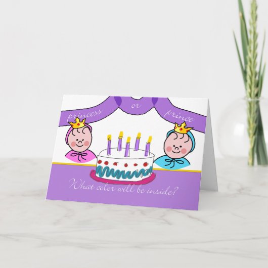 Invitation de la partie de révélation de genre, Po (Devant)