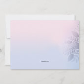 Invitation de la partie de révélation de genre ros (Dos)