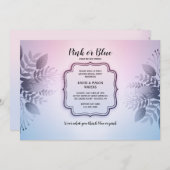 Invitation de la partie de révélation de genre ros (Devant / Derrière)