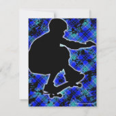 Invitation de la partie de skateboard personnalisé (Dos)