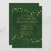 Invitation de la partie de St Patrick élégant de (Devant / Derrière)