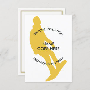 Invitation de la partie de surf sur mesure