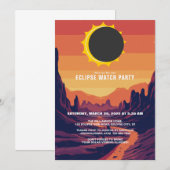 Invitation de la partie de surveillance Eclipse so (Devant / Derrière)