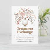 Invitation de la partie d'échange d'ornement (Debout devant)