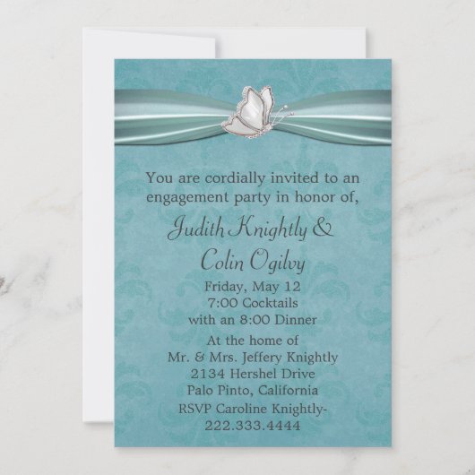 Invitation de la partie d'engagement (Devant)