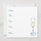 Invitation de la partie d'engagement (Dos)